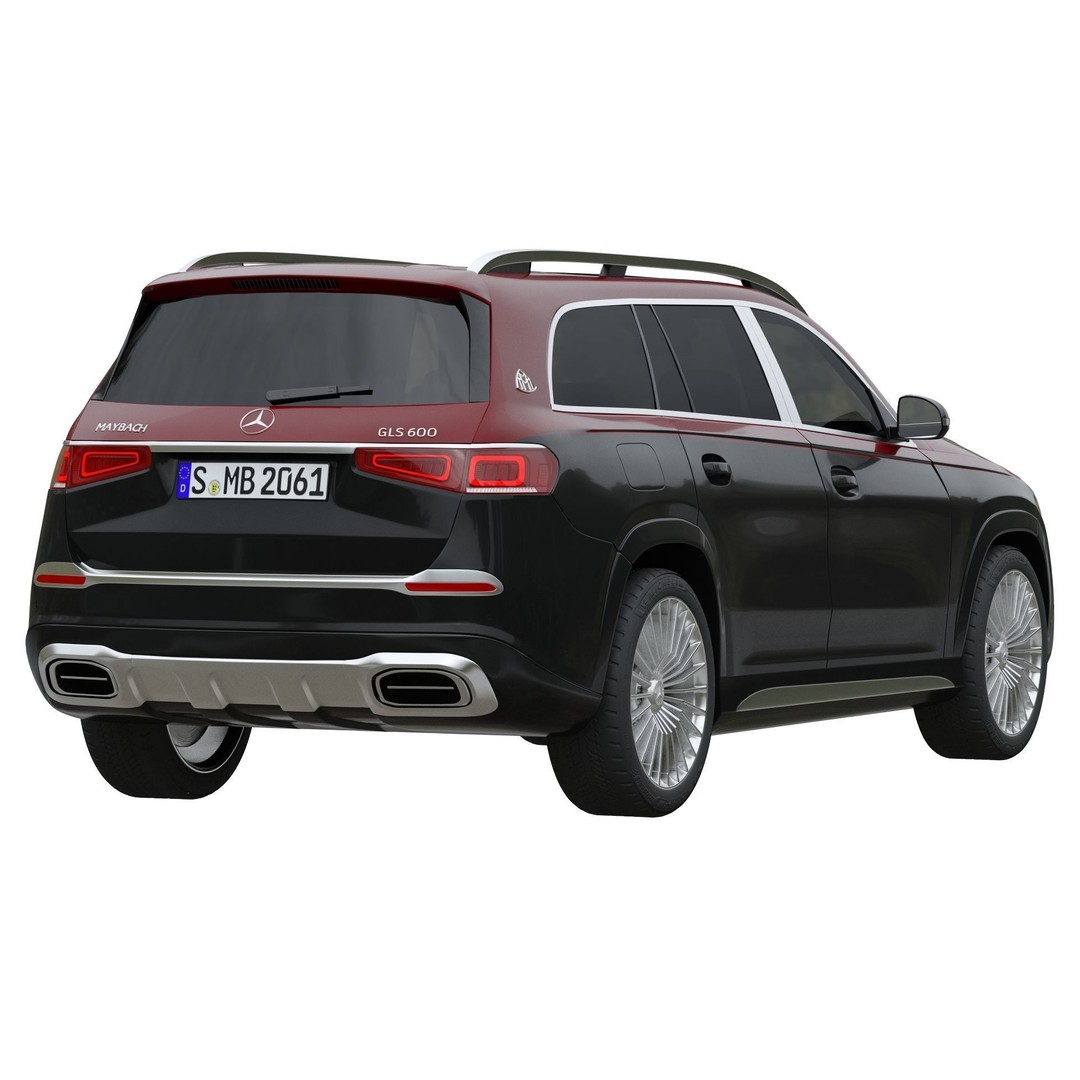 Mercedes-Maybach GLS 600 3D Model – Luxury SUV, FBX, Game Ready - View 6