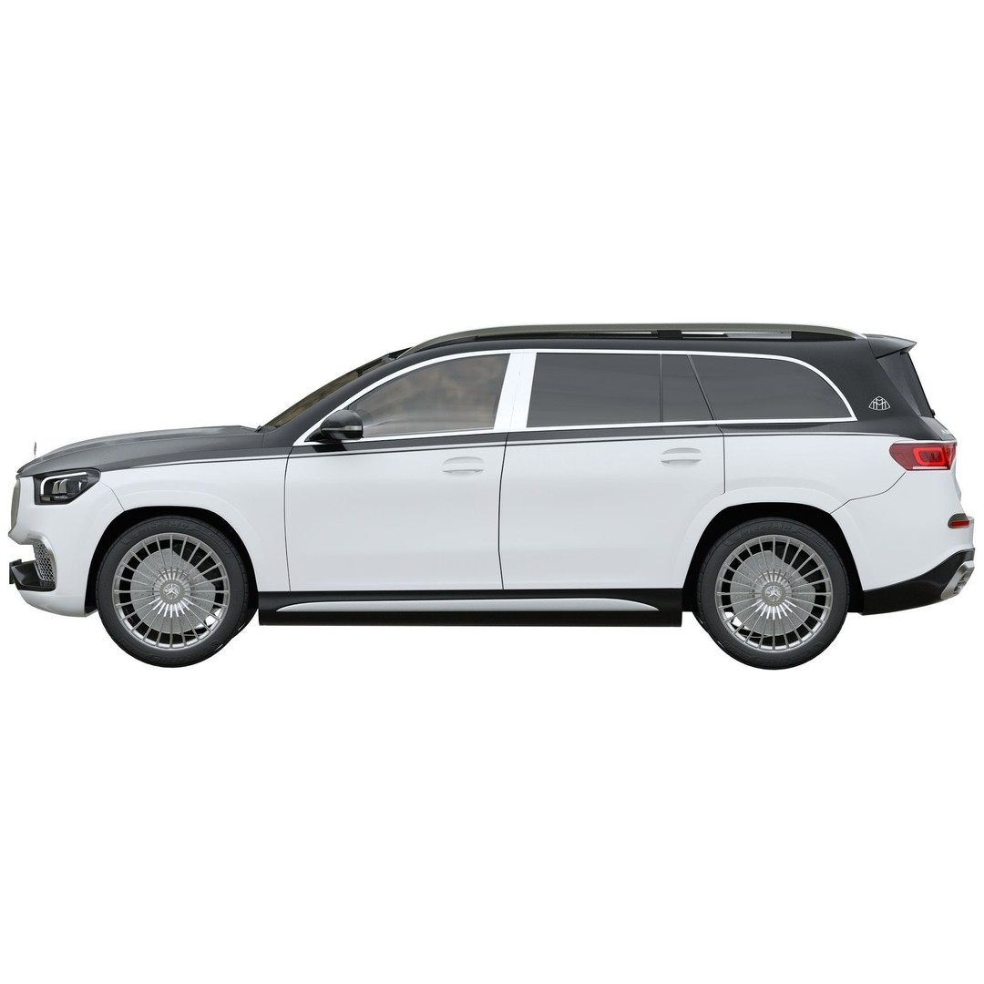 Mercedes-Maybach GLS 600 3D Model – Luxury SUV, FBX, Game Ready - View 7