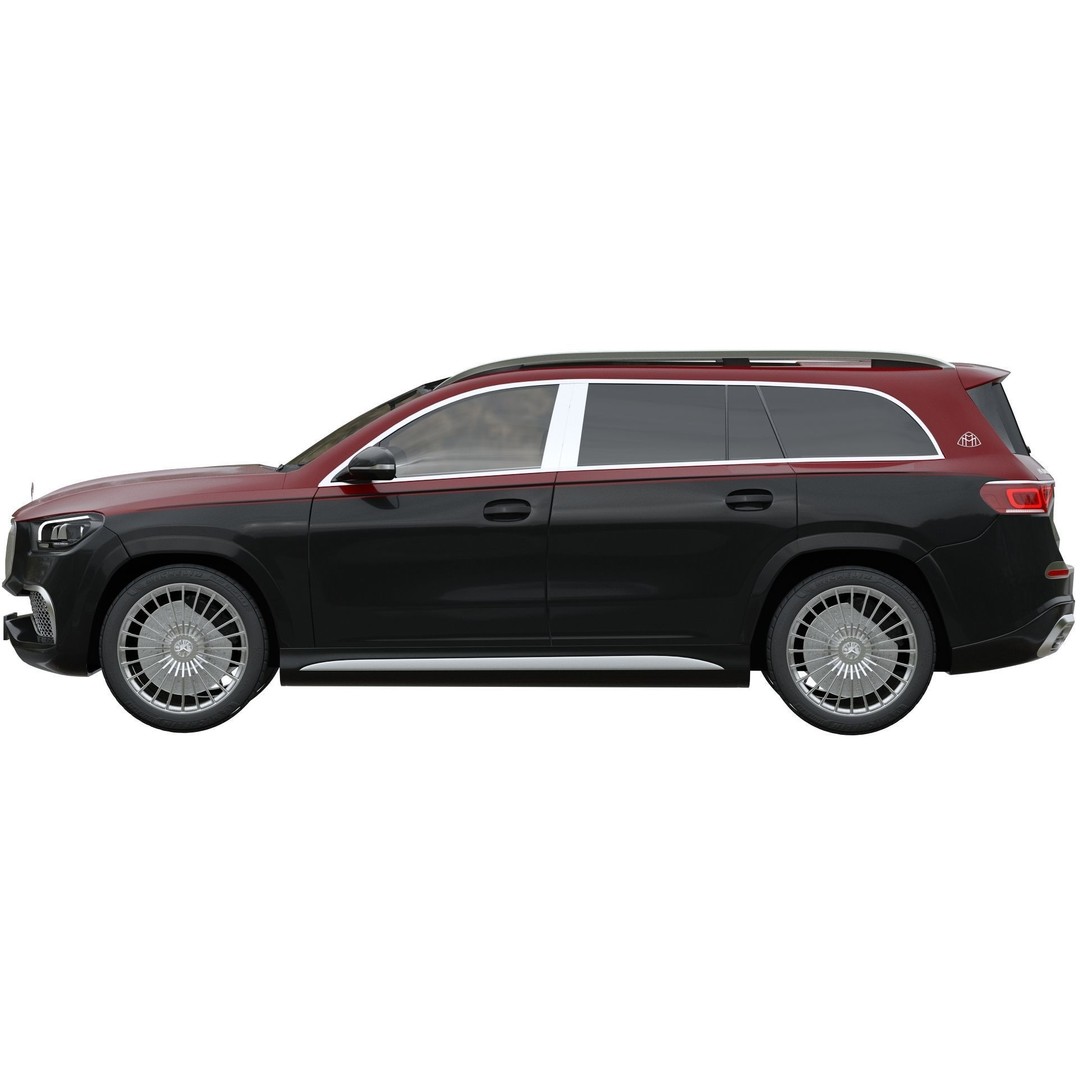 Mercedes-Maybach GLS 600 3D Model – Luxury SUV, FBX, Game Ready - View 8