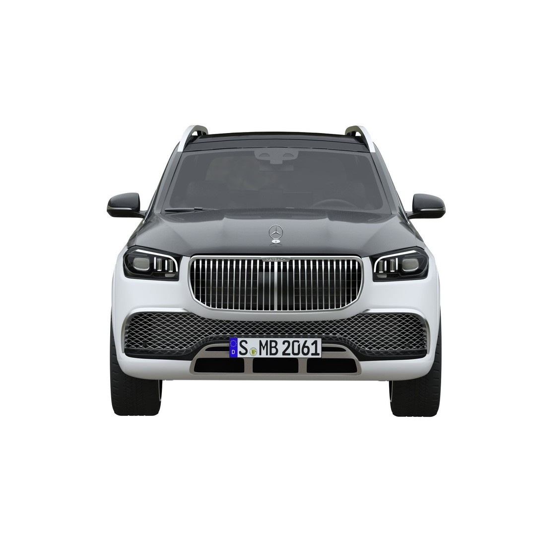Mercedes-Maybach GLS 600 3D Model – Luxury SUV, FBX, Game Ready - View 9