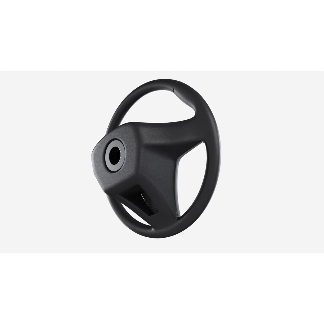 Steering Wheel 3D Model – PBR High Poly Vehicle Part, FBX, OBJ - View 4