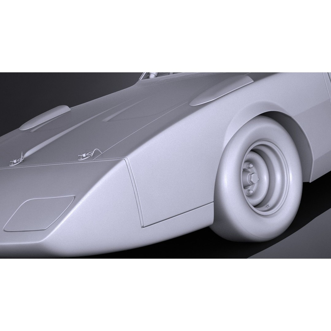 Dodge Charger Daytona 1969 3D Model – High Poly Racing Car, FBX, OBJ - View 14