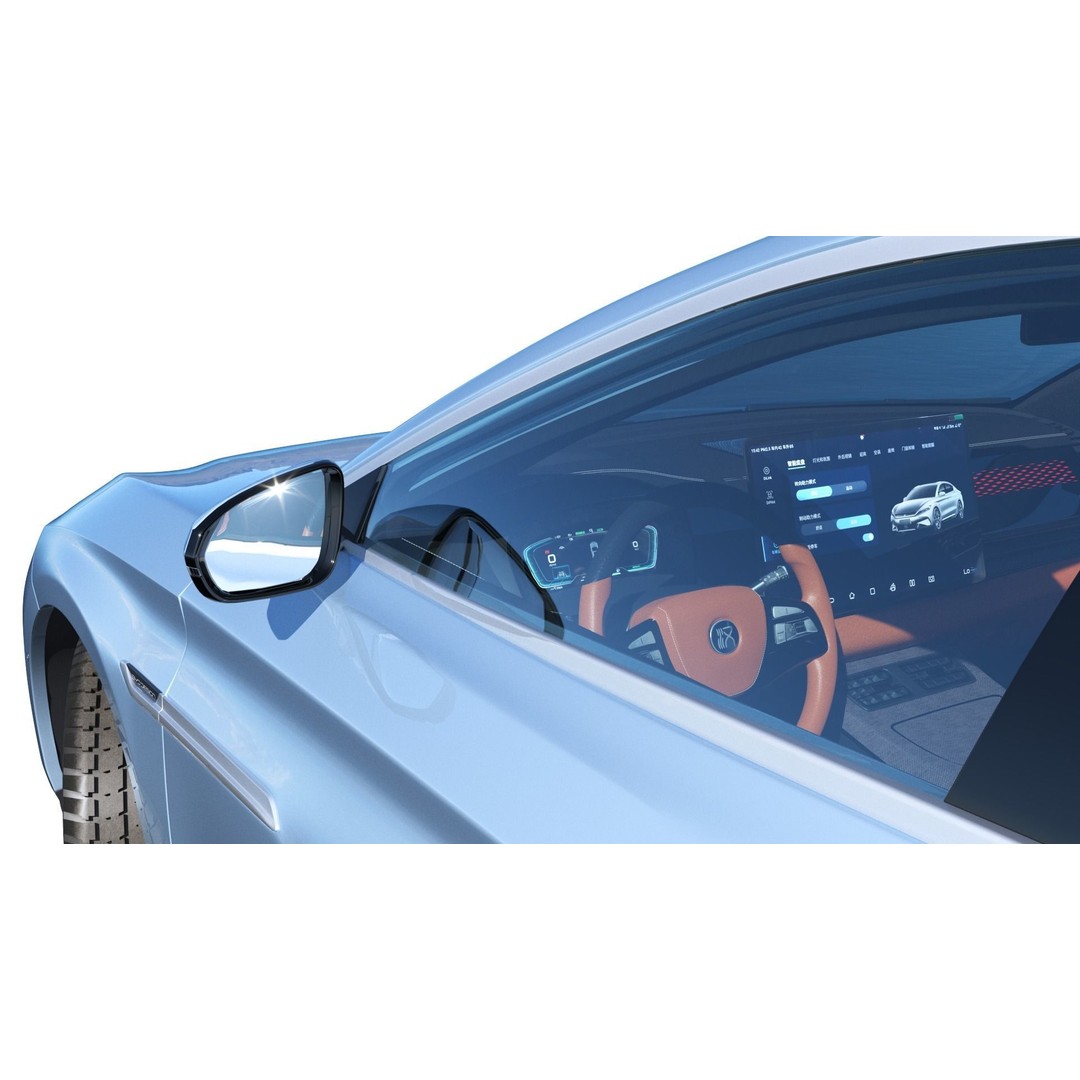 BYD Han EV 2023 Champion Edition 3D Model – Luxury Sedan, FBX, OBJ - View 10