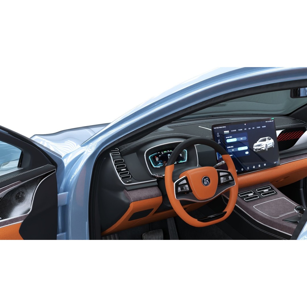 BYD Han EV 2023 Champion Edition 3D Model – Luxury Sedan, FBX, OBJ - View 12