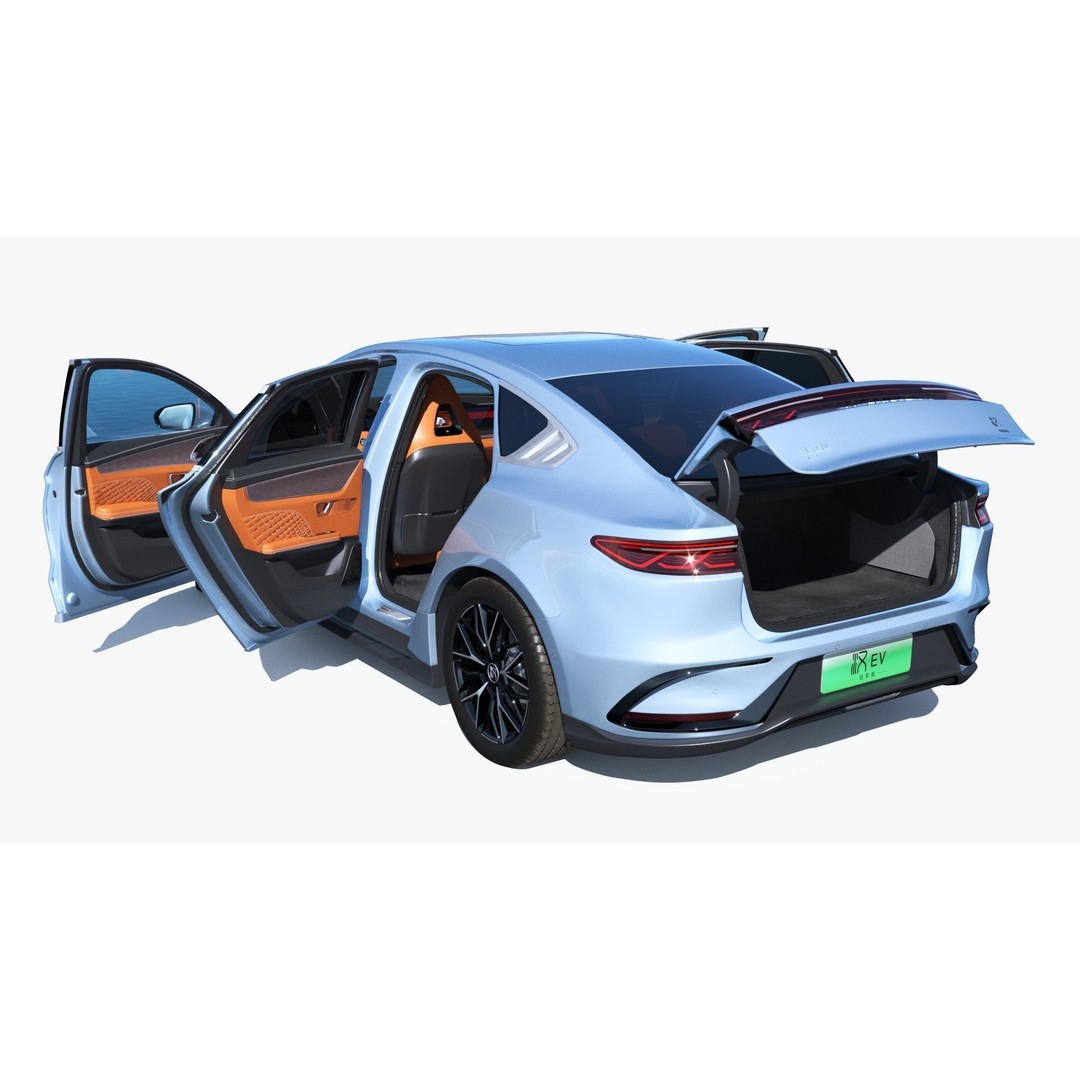 BYD Han EV 2023 Champion Edition 3D Model – Luxury Sedan, FBX, OBJ - View 16