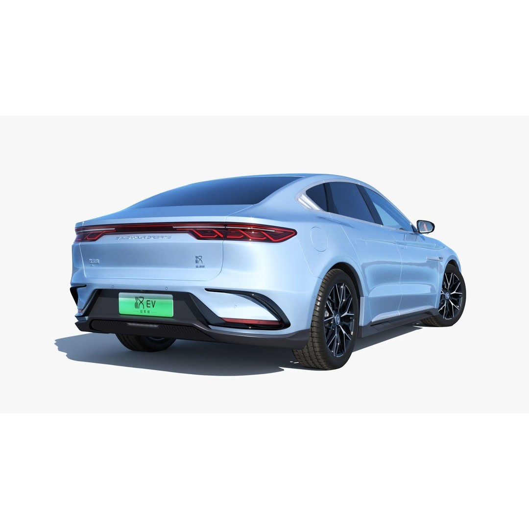 BYD Han EV 2023 Champion Edition 3D Model – Luxury Sedan, FBX, OBJ - View 19