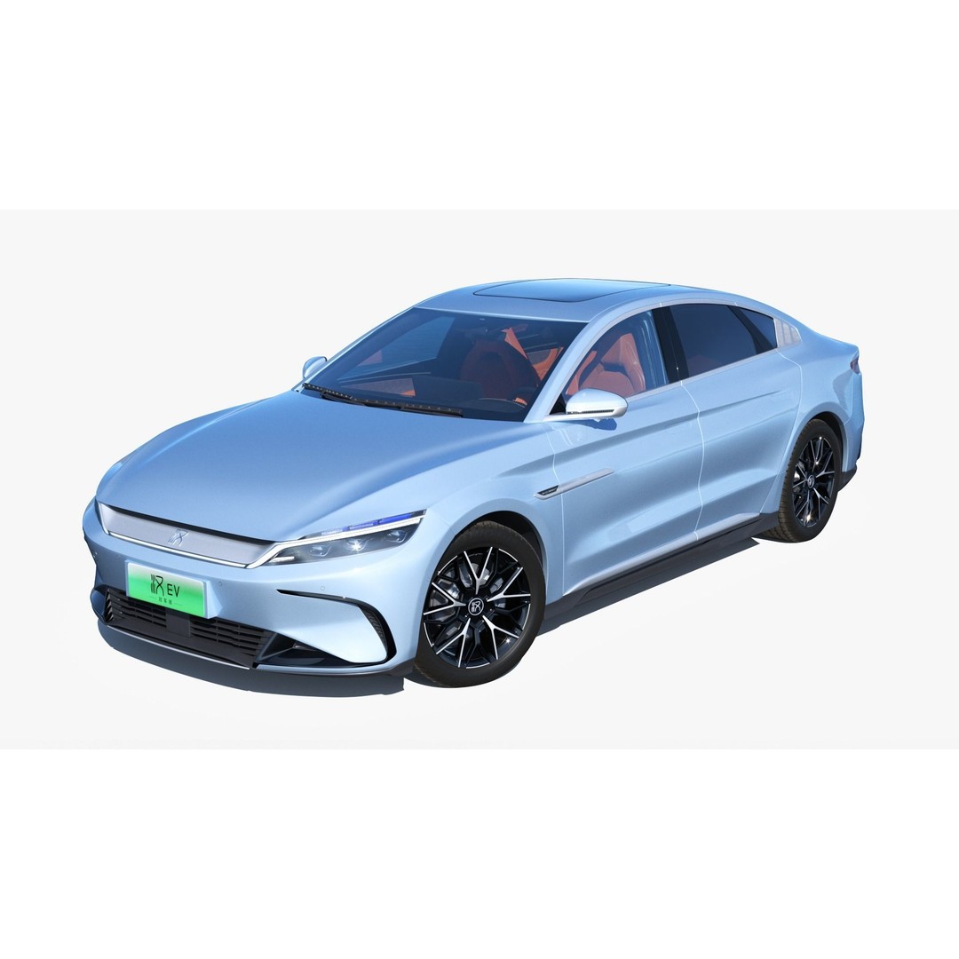 BYD Han EV 2023 Champion Edition 3D Model – Luxury Sedan, FBX, OBJ - View 4