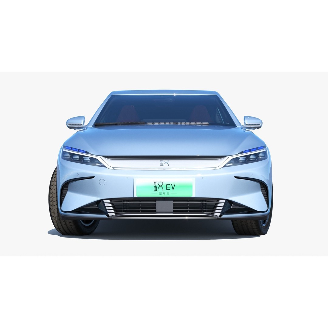 BYD Han EV 2023 Champion Edition 3D Model – Luxury Sedan, FBX, OBJ - View 6