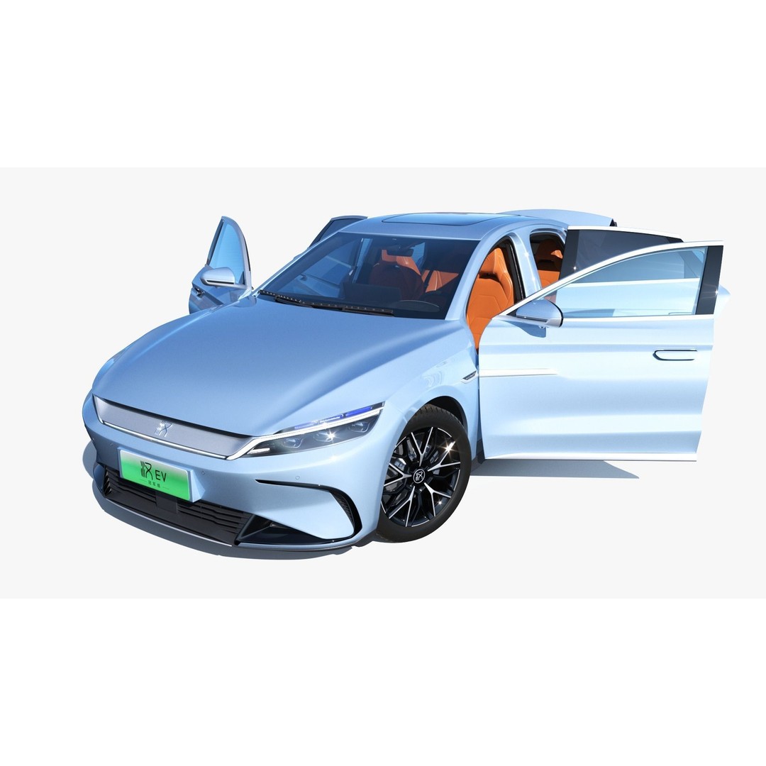 BYD Han EV 2023 Champion Edition 3D Model – Luxury Sedan, FBX, OBJ - View 9