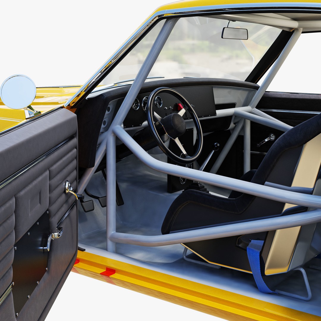Chevrolet Camaro 3D Model – High Poly Racing Asset, FBX - View 10