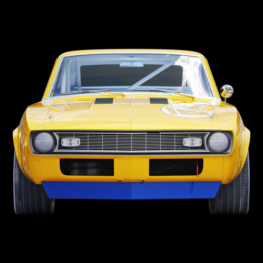 Chevrolet Camaro 3D Model – High Poly Racing Asset, FBX - View 15