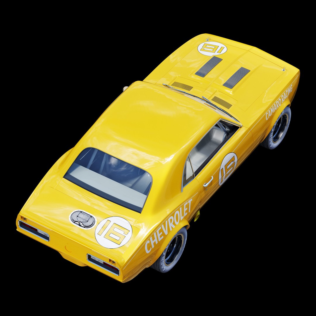 Chevrolet Camaro 3D Model – High Poly Racing Asset, FBX - View 20
