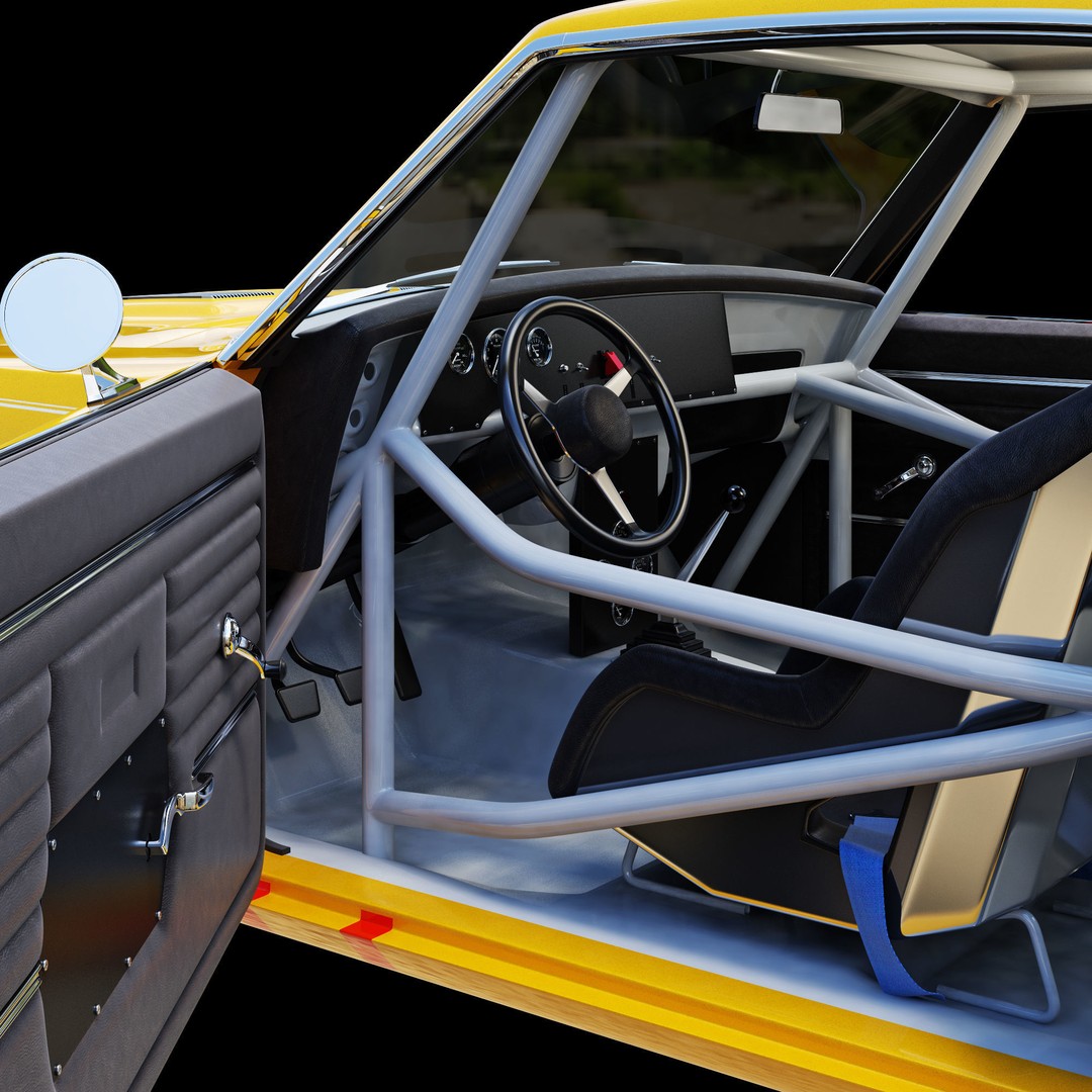 Chevrolet Camaro 3D Model – High Poly Racing Asset, FBX - View 21
