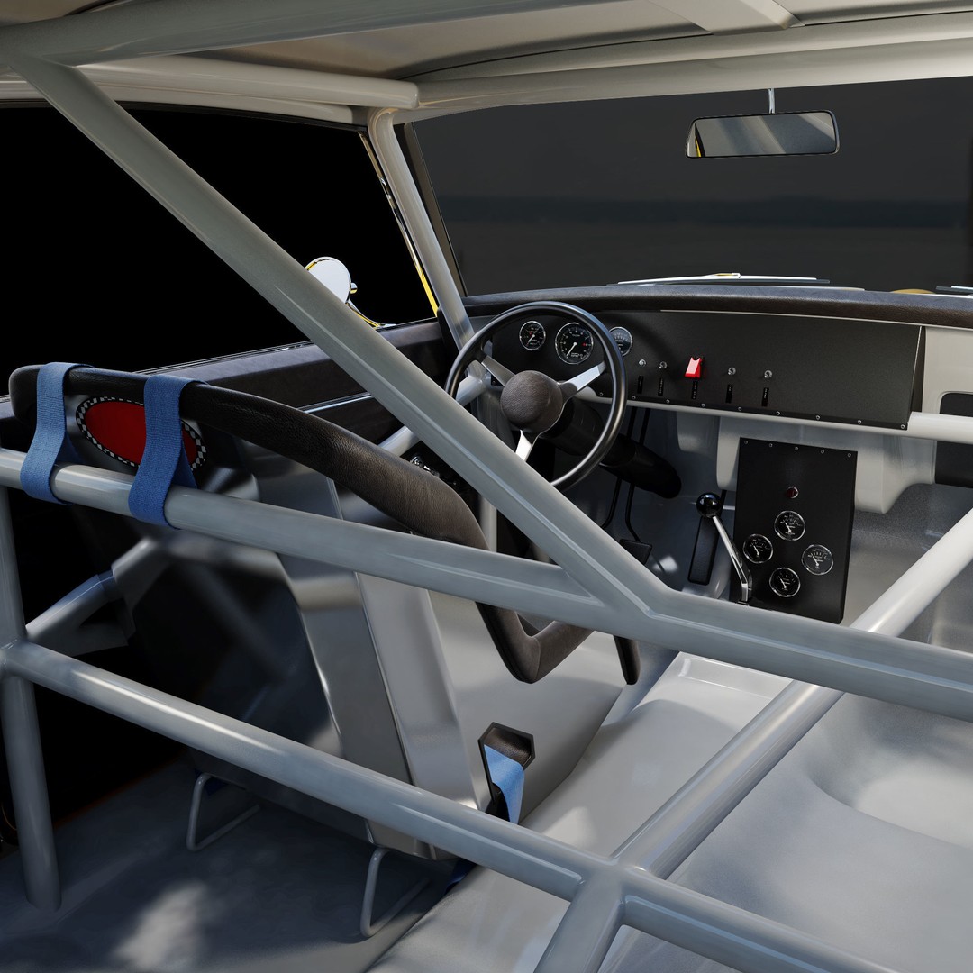 Chevrolet Camaro 3D Model – High Poly Racing Asset, FBX - View 22