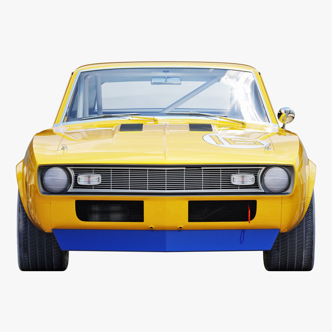 Chevrolet Camaro 3D Model – High Poly Racing Asset, FBX - View 4