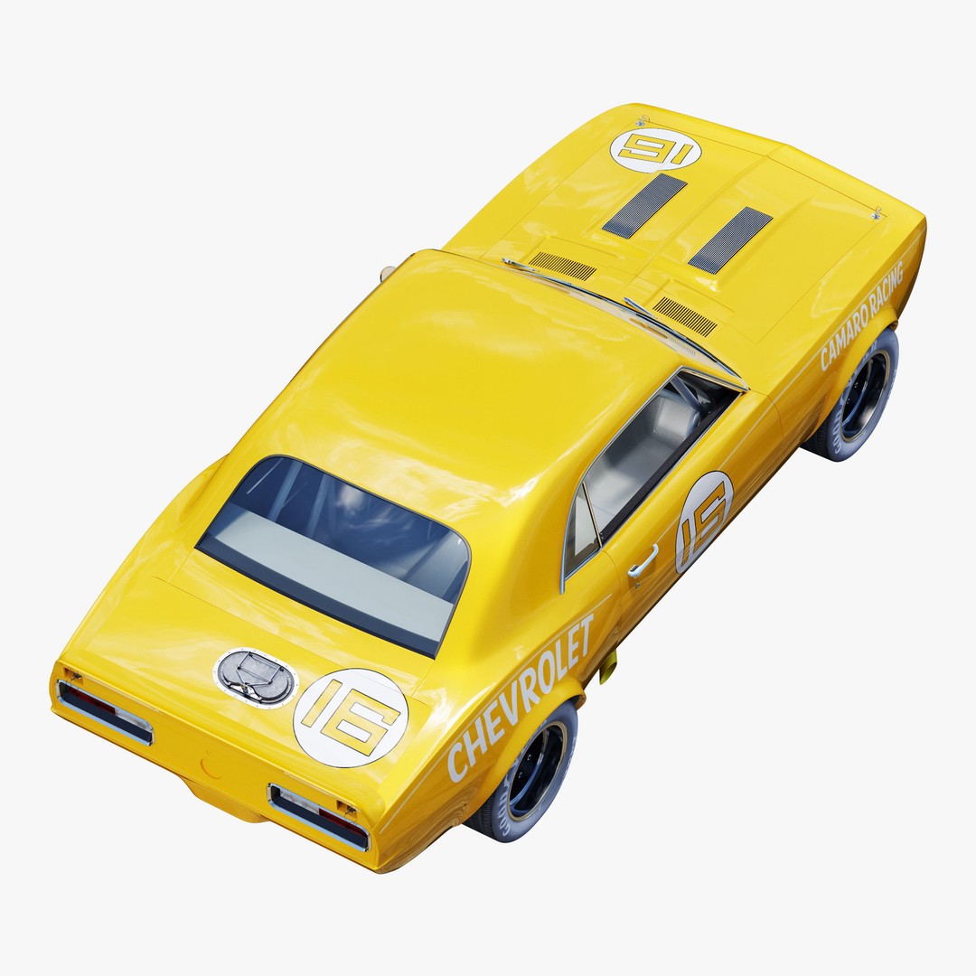 Chevrolet Camaro 3D Model – High Poly Racing Asset, FBX - View 9