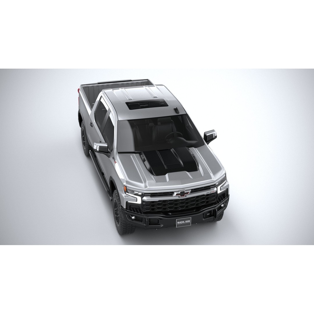 Chevrolet Silverado ZR2 Bison 3D Model – High Poly Game Asset, FBX, OBJ - View 14