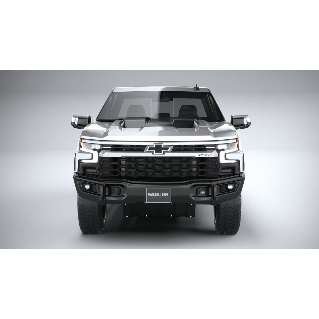 Chevrolet Silverado ZR2 Bison 3D Model – High Poly Game Asset, FBX, OBJ - View 15