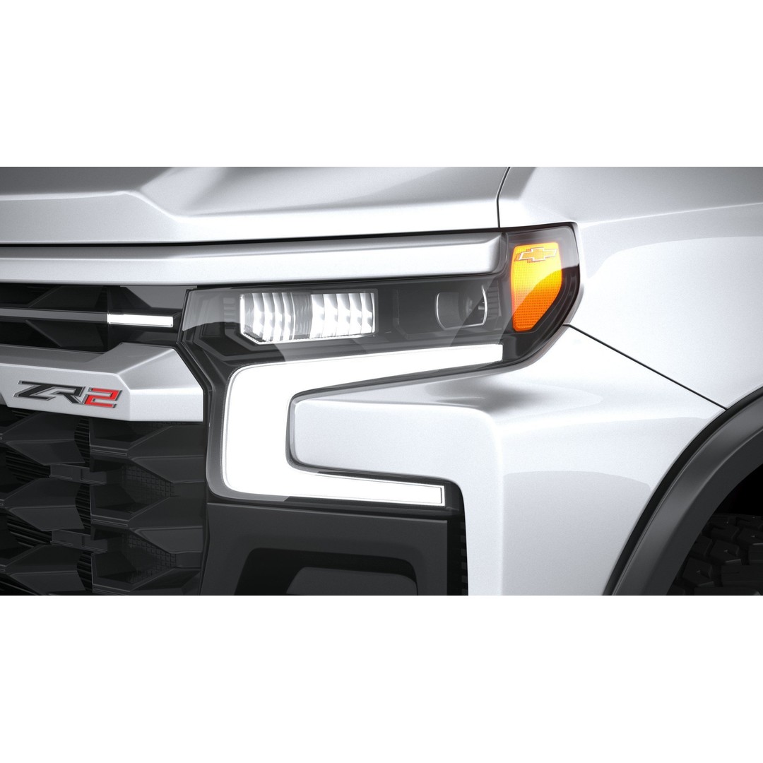 Chevrolet Silverado ZR2 Bison 3D Model – High Poly Game Asset, FBX, OBJ - View 16