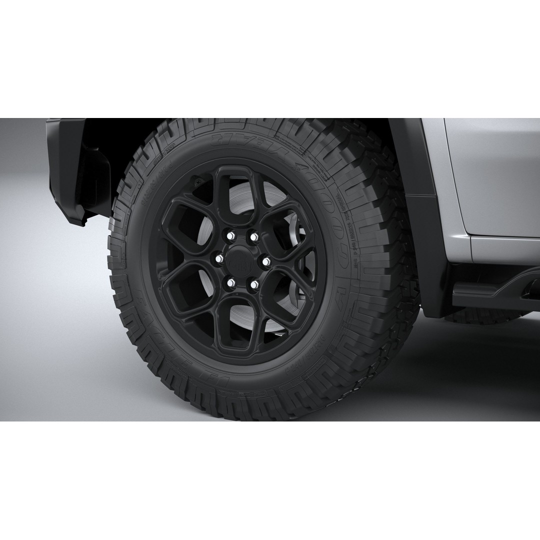 Chevrolet Silverado ZR2 Bison 3D Model – High Poly Game Asset, FBX, OBJ - View 18