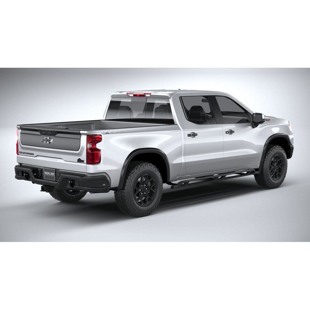 Chevrolet Silverado ZR2 Bison 3D Model – High Poly Game Asset, FBX, OBJ - View 19