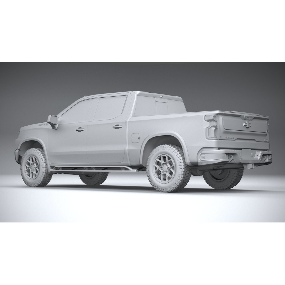 Chevrolet Silverado ZR2 Bison 3D Model – High Poly Game Asset, FBX, OBJ - View 23