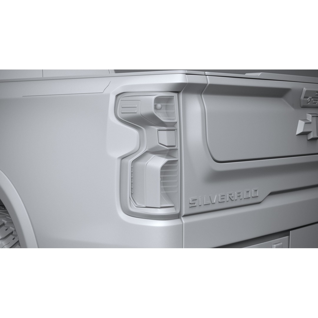 Chevrolet Silverado ZR2 Bison 3D Model – High Poly Game Asset, FBX, OBJ - View 26