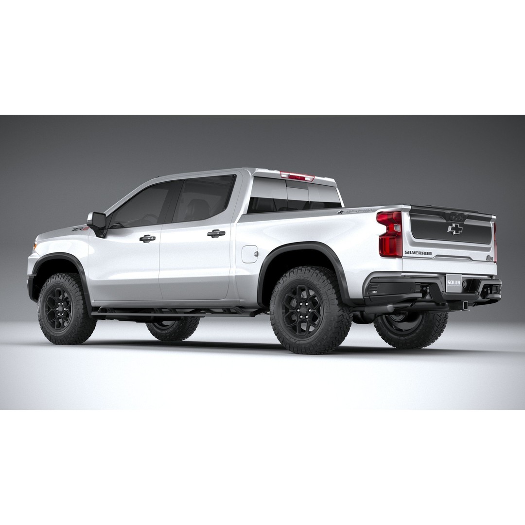 Chevrolet Silverado ZR2 Bison 3D Model – High Poly Game Asset, FBX, OBJ - View 7