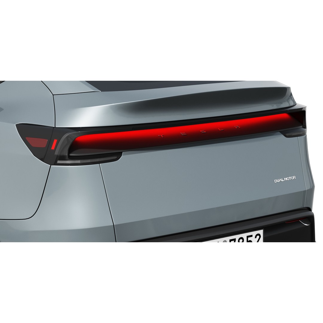 Tesla Model Y 2025 3D Model – High Poly SUV Asset, FBX & OBJ - View 13