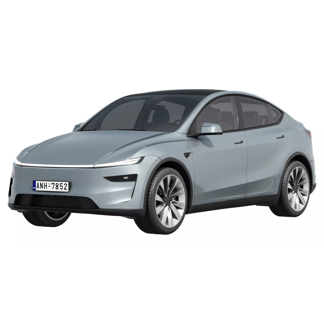 Tesla Model Y 2025 3D Model – High Poly SUV Asset, FBX & OBJ - View 2