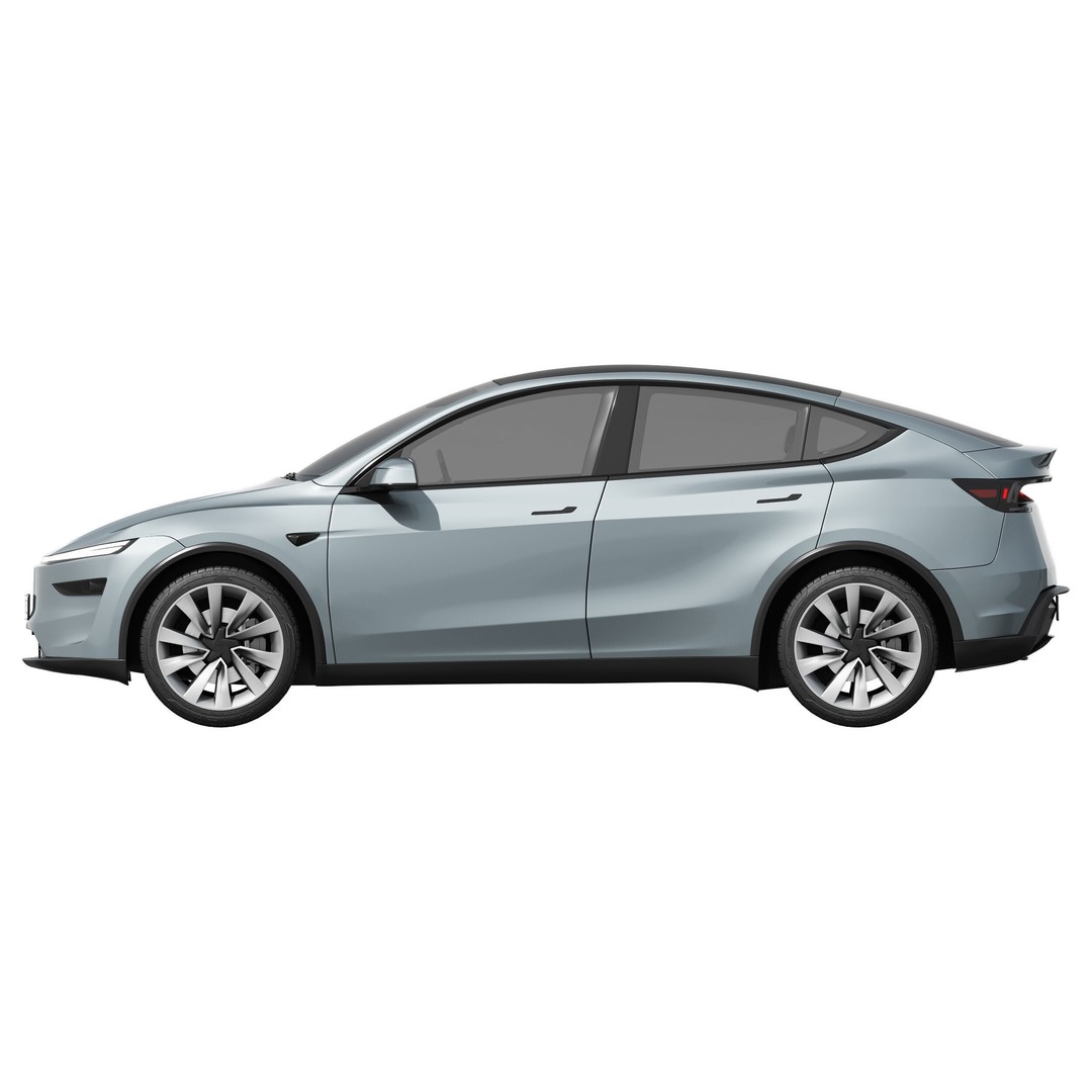 Tesla Model Y 2025 3D Model – High Poly SUV Asset, FBX & OBJ - View 7