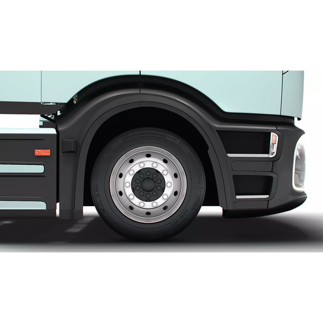 Mercedes Benz eActros Pro600 3D Model – High Poly Truck Chassis, FBX - View 11
