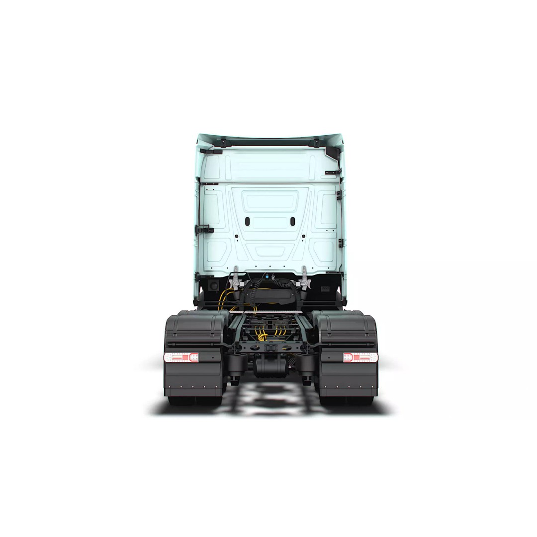 Mercedes Benz eActros Pro600 3D Model – High Poly Truck Chassis, FBX - View 12