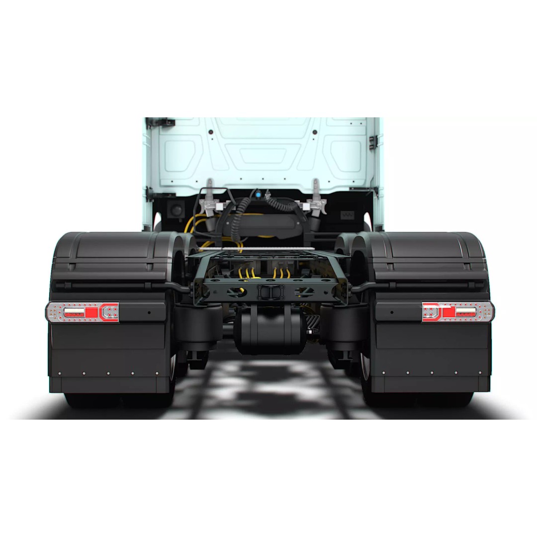 Mercedes Benz eActros Pro600 3D Model – High Poly Truck Chassis, FBX - View 15