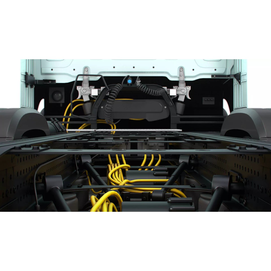 Mercedes Benz eActros Pro600 3D Model – High Poly Truck Chassis, FBX - View 16