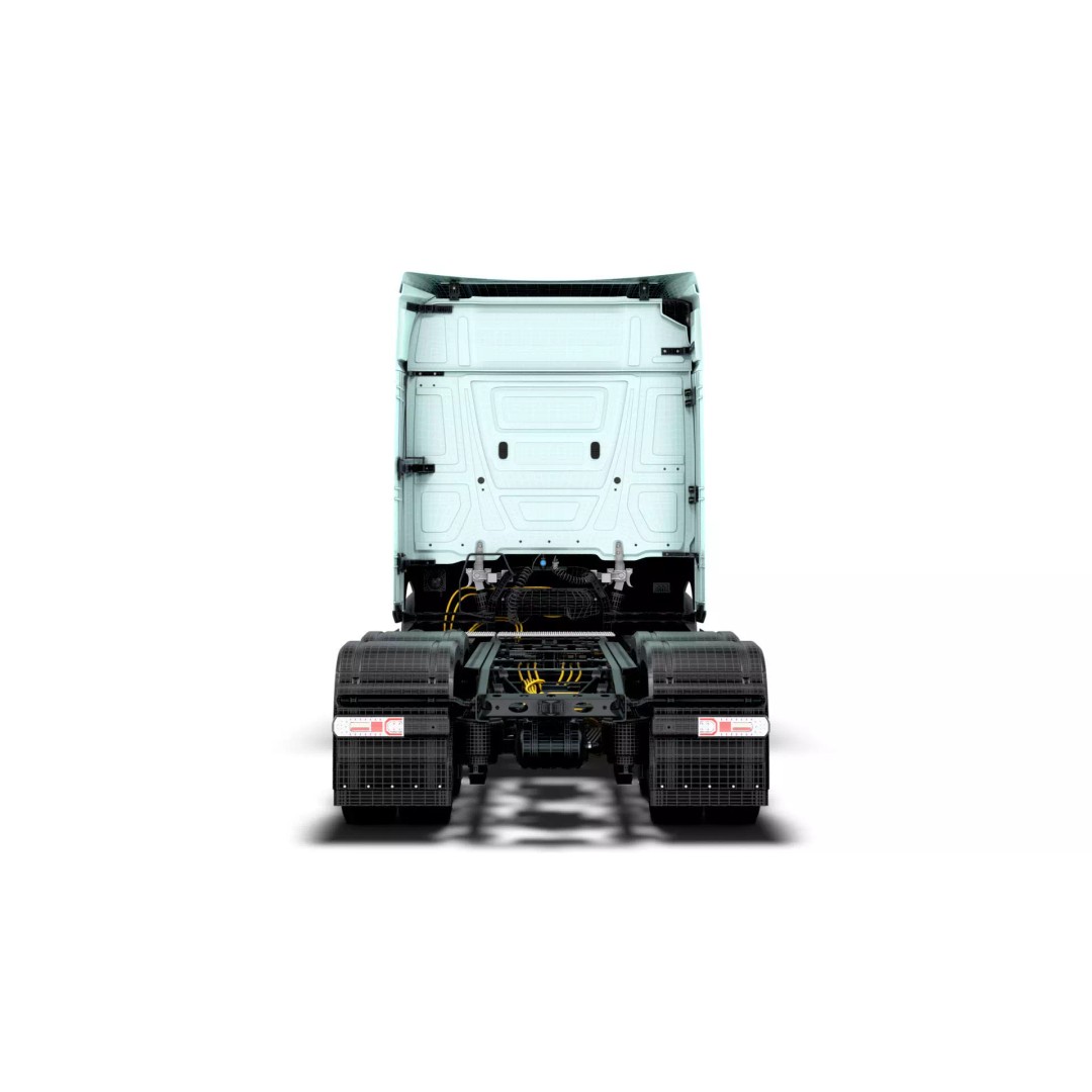 Mercedes Benz eActros Pro600 3D Model – High Poly Truck Chassis, FBX - View 27