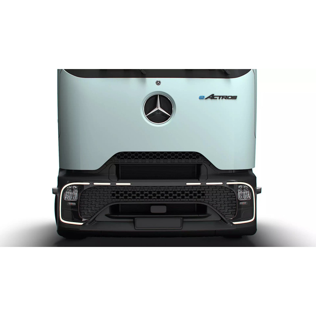 Mercedes Benz eActros Pro600 3D Model – High Poly Truck Chassis, FBX - View 9