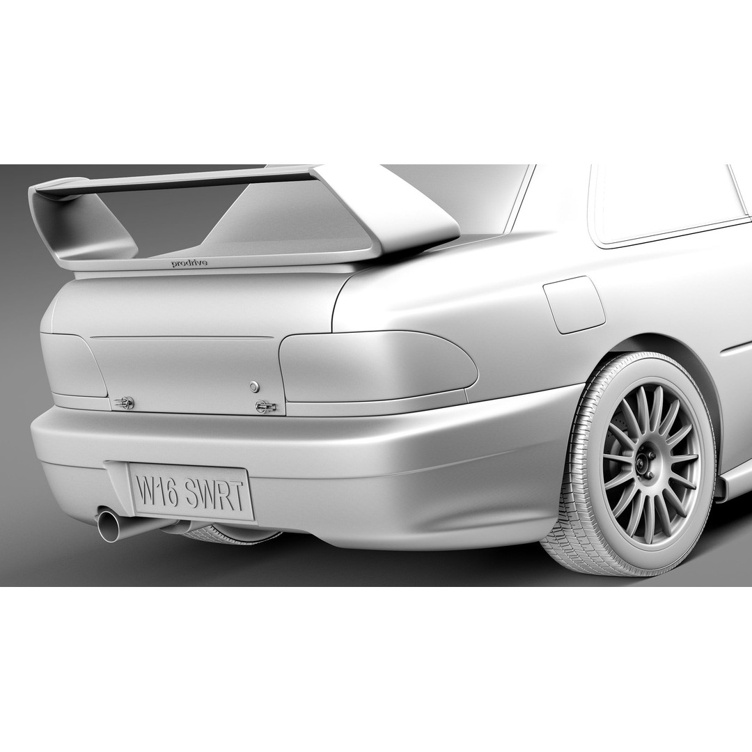 Subaru Impreza STi 22b WRC 1993-2000 3D Model – High Poly, FBX, OBJ - View 13