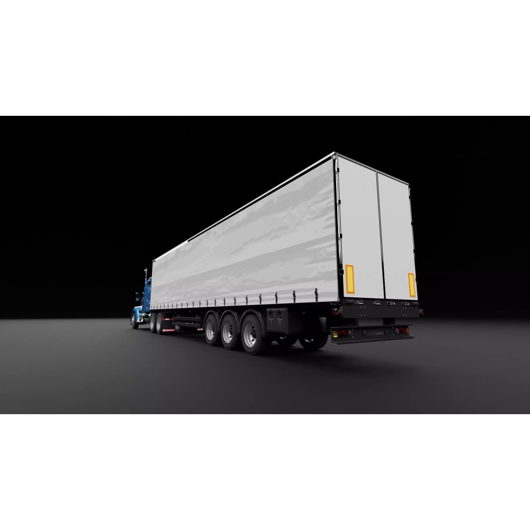 Kenworth 990 Truck 3D Model – High Poly Realistic Vehicle, Blender, FBX, OBJ - View 14