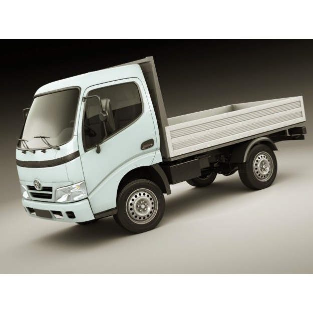 Toyota Dyna 3D Model – Realistic Truck with Detailed Exterior, FBX - View 11