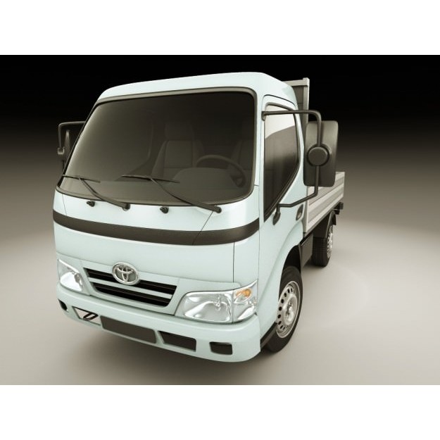 Toyota Dyna 3D Model – Realistic Truck with Detailed Exterior, FBX - View 12
