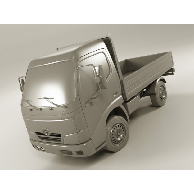 Toyota Dyna 3D Model – Realistic Truck with Detailed Exterior, FBX - View 13