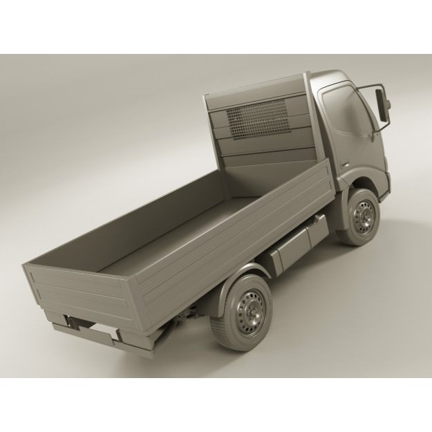Toyota Dyna 3D Model – Realistic Truck with Detailed Exterior, FBX - View 14