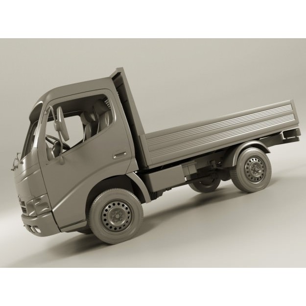 Toyota Dyna 3D Model – Realistic Truck with Detailed Exterior, FBX - View 15
