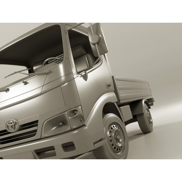 Toyota Dyna 3D Model – Realistic Truck with Detailed Exterior, FBX - View 16