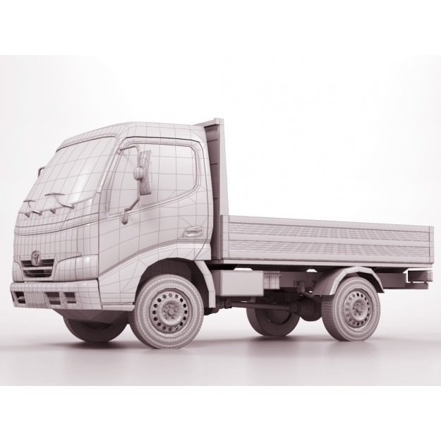 Toyota Dyna 3D Model – Realistic Truck with Detailed Exterior, FBX - View 19
