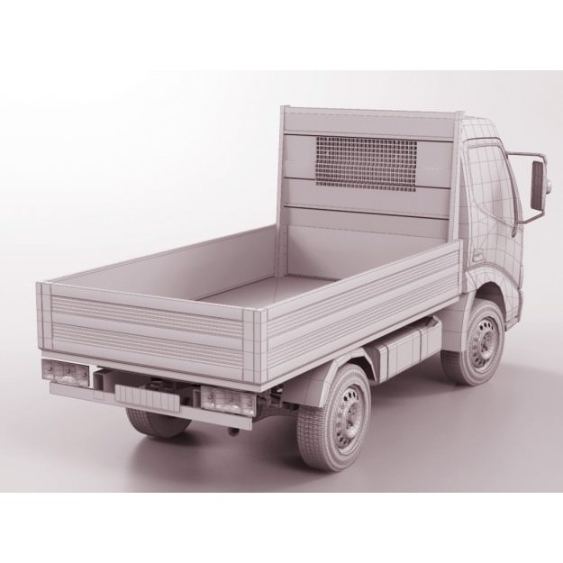 Toyota Dyna 3D Model – Realistic Truck with Detailed Exterior, FBX - View 21