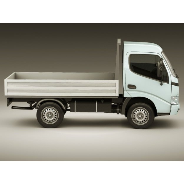 Toyota Dyna 3D Model – Realistic Truck with Detailed Exterior, FBX - View 4