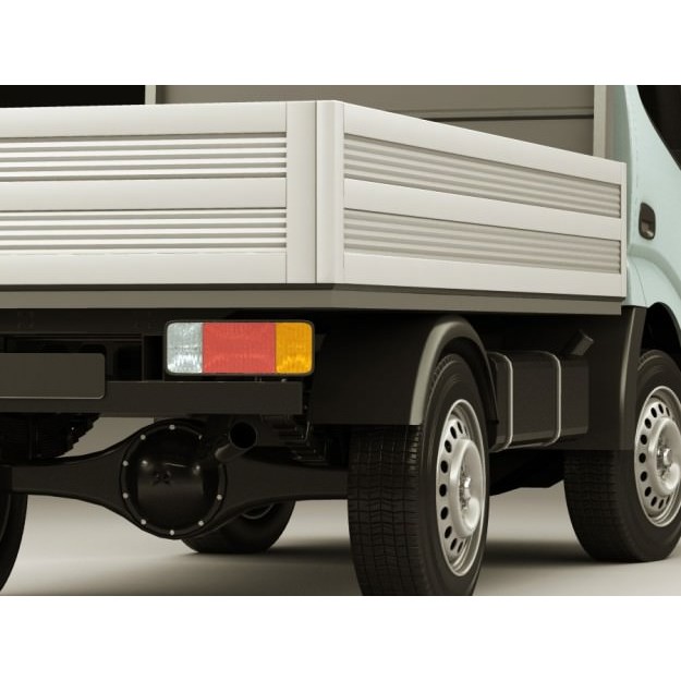 Toyota Dyna 3D Model – Realistic Truck with Detailed Exterior, FBX - View 5