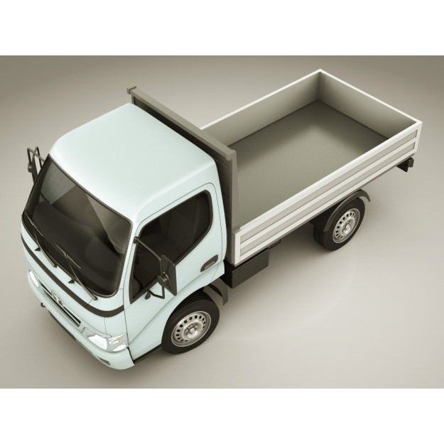 Toyota Dyna 3D Model – Realistic Truck with Detailed Exterior, FBX - View 7